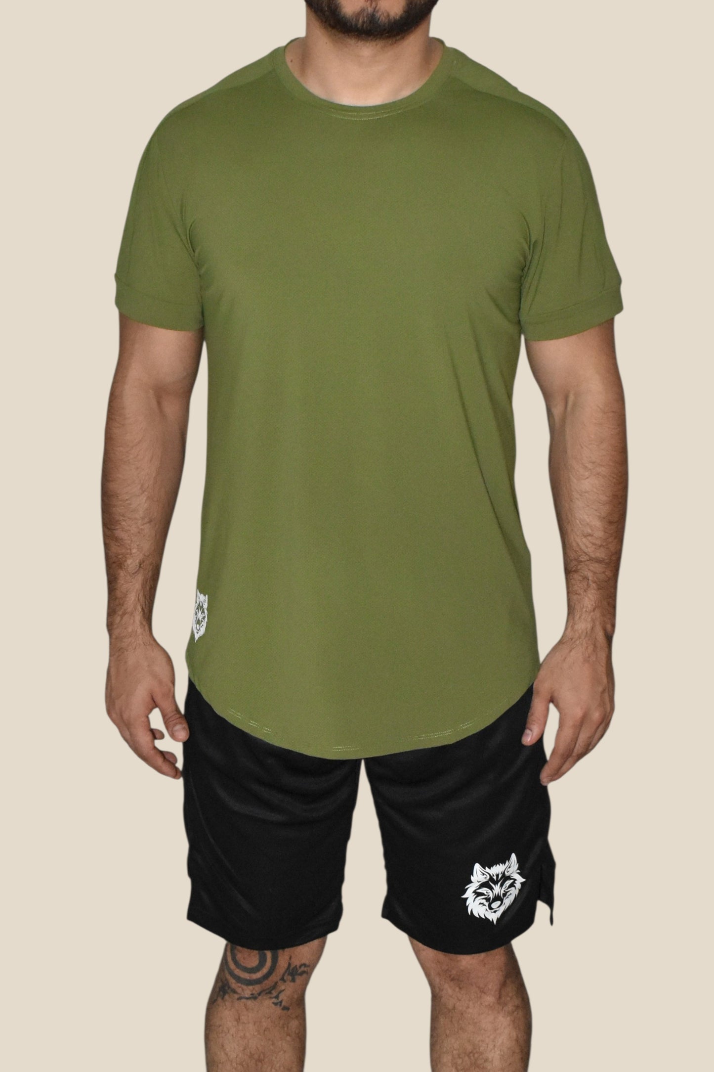CORE MOTION TEE - OLIVE GREEN