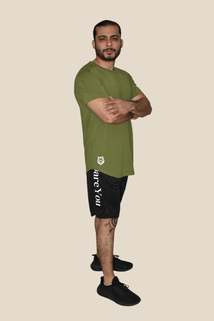 CORE MOTION TEE - OLIVE GREEN