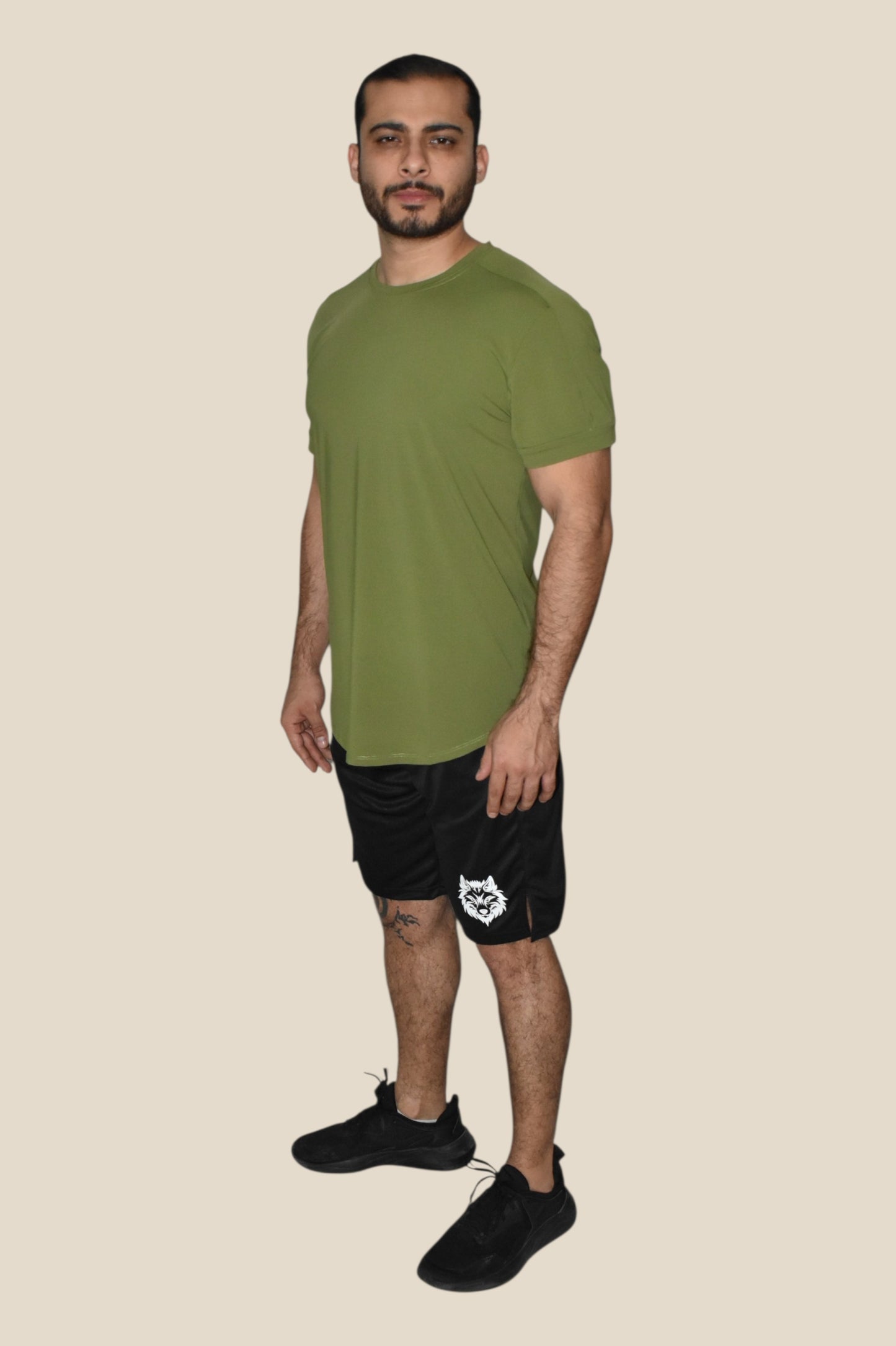 CORE MOTION TEE - OLIVE GREEN