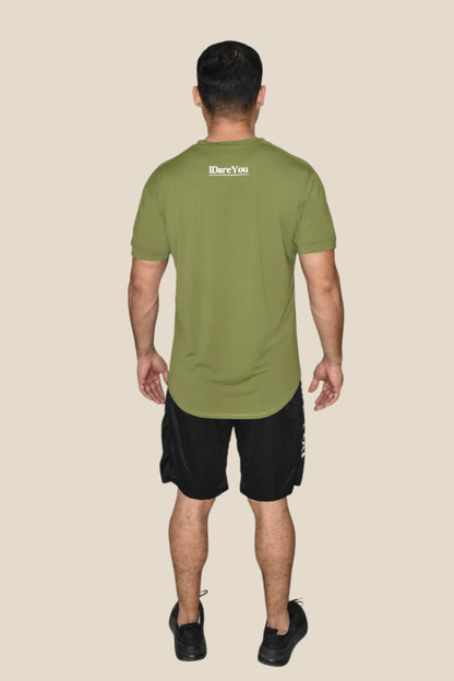 CORE MOTION TEE - OLIVE GREEN