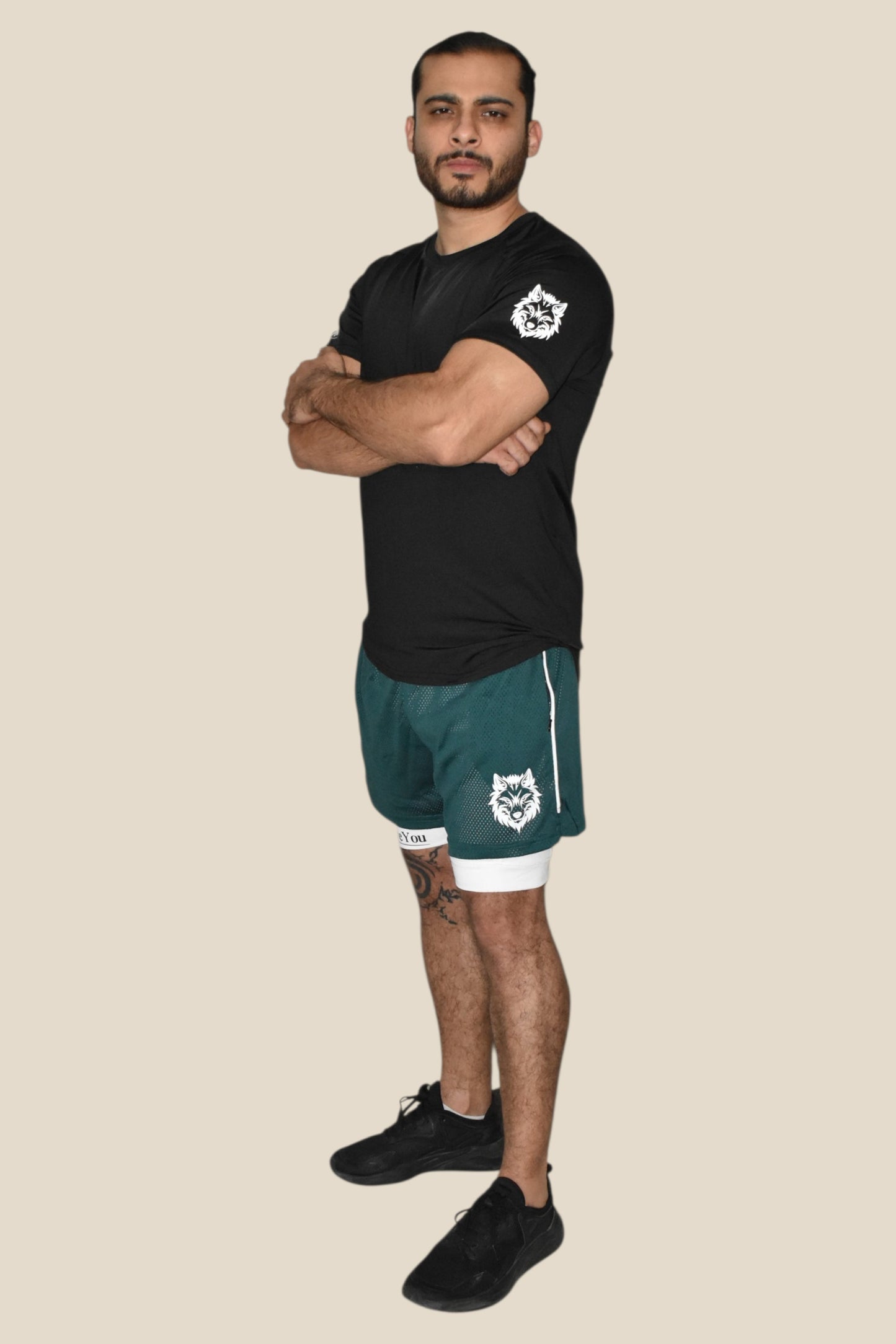 TRAINING SPORT T-SHIRT - BLACK SHADOW