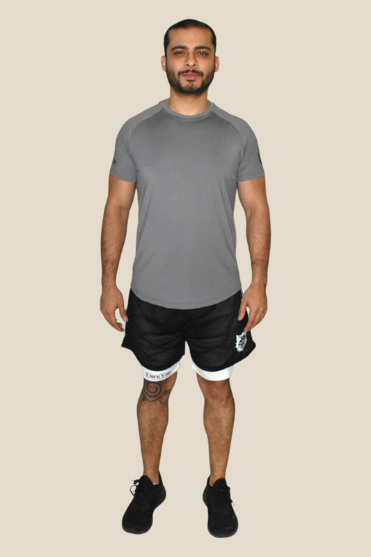 TRAINING SPORT T-SHIRT - GRAY ASH