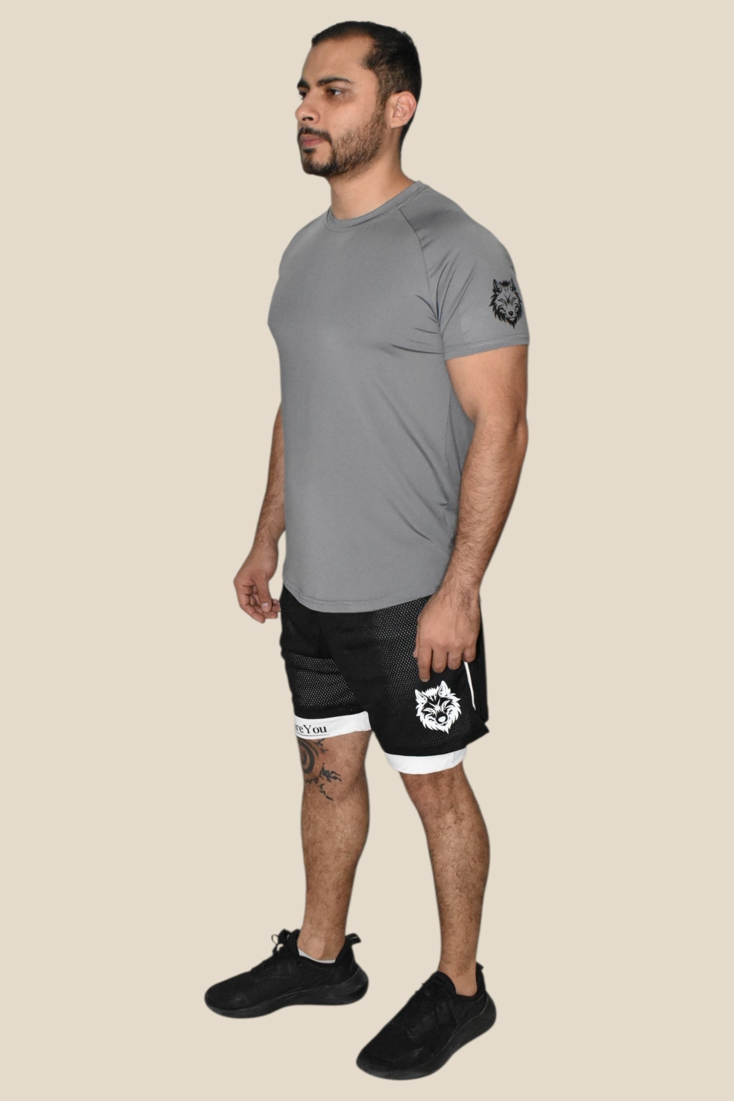 TRAINING SPORT T-SHIRT - GRAY ASH