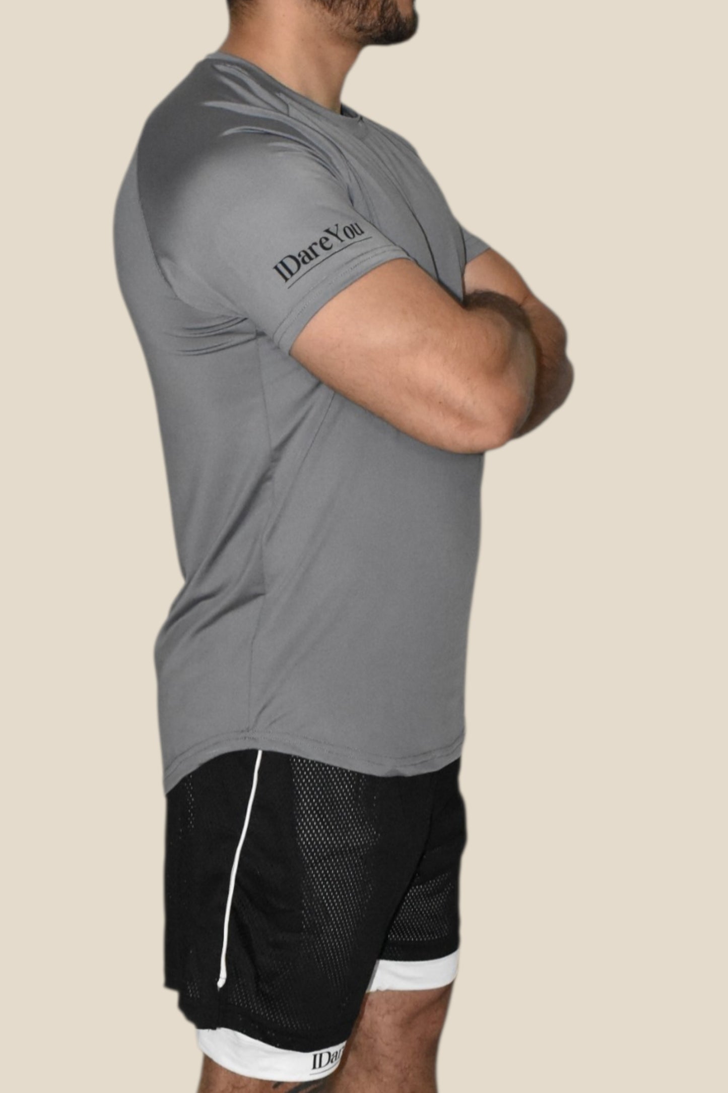 TRAINING SPORT T-SHIRT - GRAY ASH